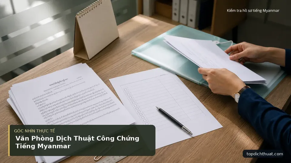 Chi tiết minh họa dịch thuật trong bài Văn Phòng Dịch Thuật Công Chứng Tiếng Myanmar
